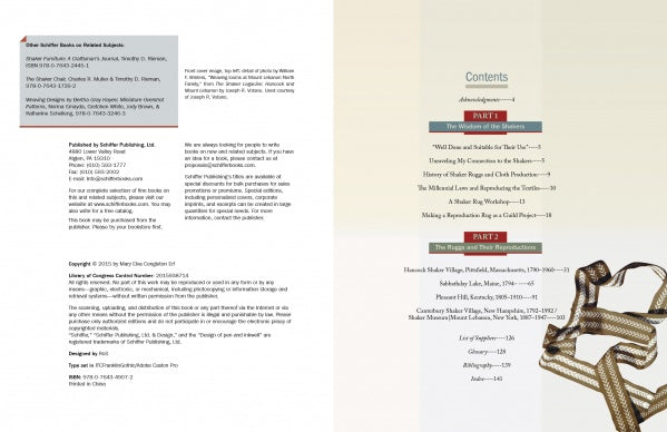 Weaving Shaker Rugs – Schiffer Craft