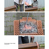 Three photos from "Basic Knife Making" by Schiffer Publishing, Ltd. show a person straightening a heated coil spring on an anvil; the glowing metal is being prepared using tools, a common step in bladesmithing and knifemaking.