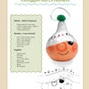 Holiday Fun" by Schiffer Publishing, Ltd. features a smiling face with a white toboggan hat and green pom-pom—ideal for painting gourds or making Christmas ornaments. Includes a black-and-white line drawing and a list of needed palette, brushes, and supplies.